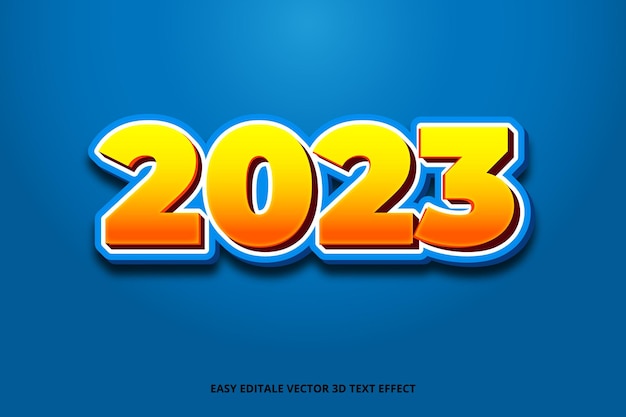 2023 3D-teksteffect