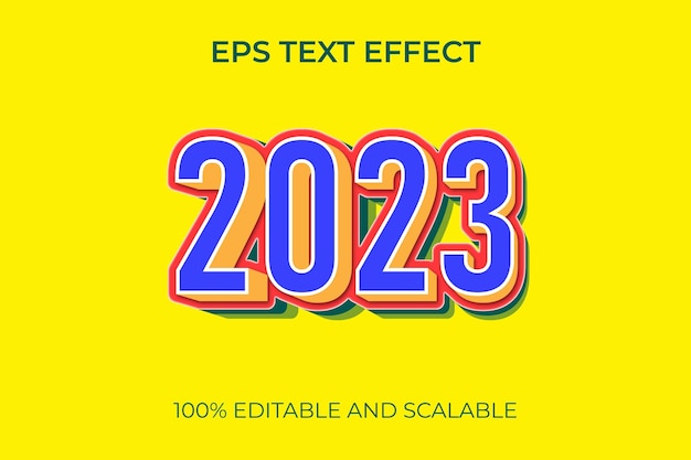 2023 3D Text Effect