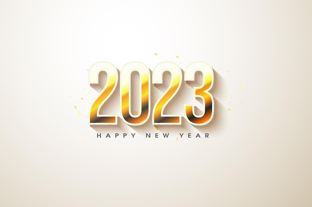 2023 achtergrond met vieringsnummers.