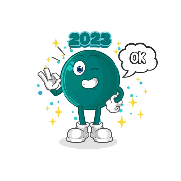 Vector 2023 agree mascot cartoon vector