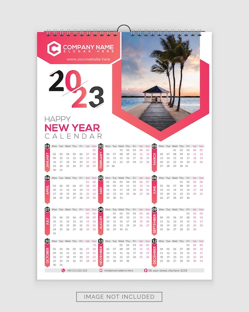 2023 Calendar - 12 Months Calendar