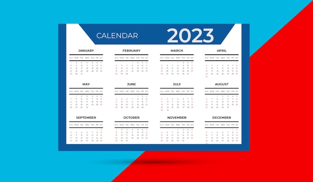 Disegno del calendario 2023