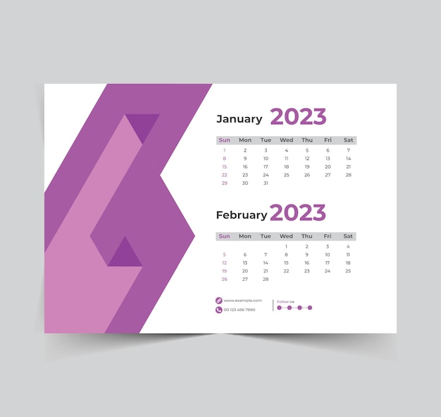 2023 calendar happy new year design