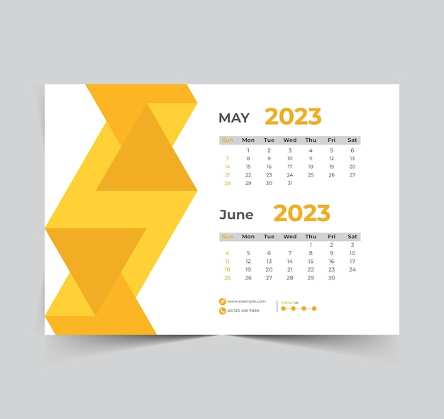 Вектор Дизайн календаря на 2023 год с новым годом