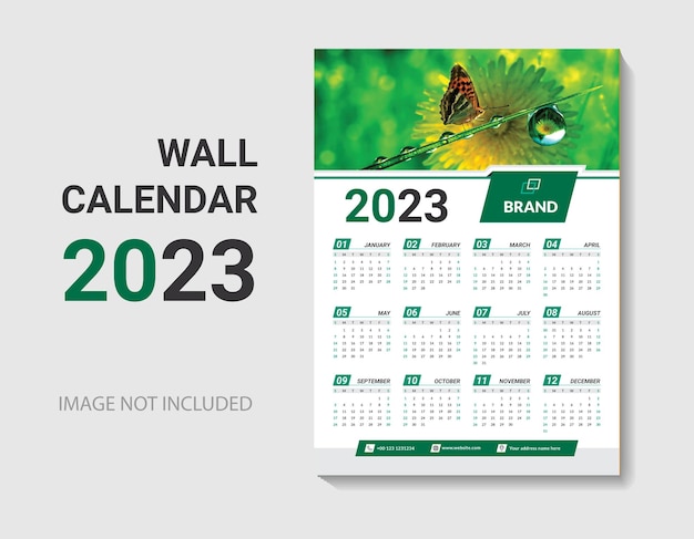 Шаблон календаря на 2023 год