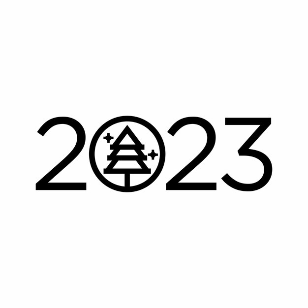 벡터 2023년 크리스마스 로고