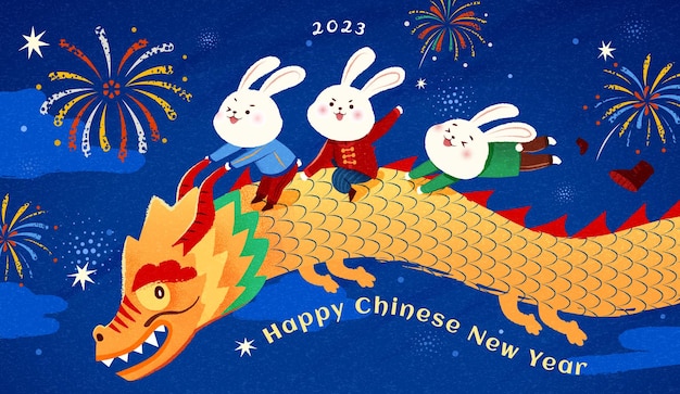 2023 CNY card of dragon