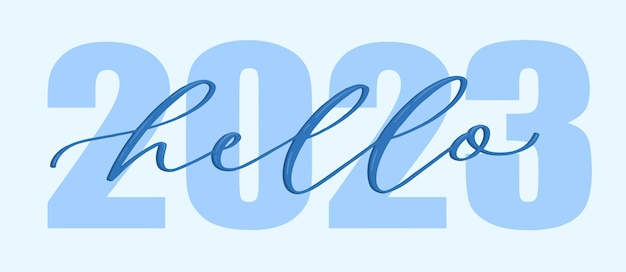 Vector 2023 design happy new year new year 2023 logo design for brochure card banner design