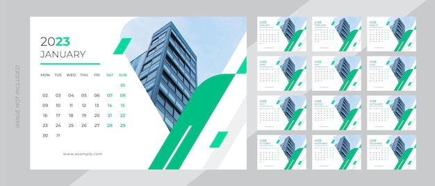 2023 Desk Calendar Template