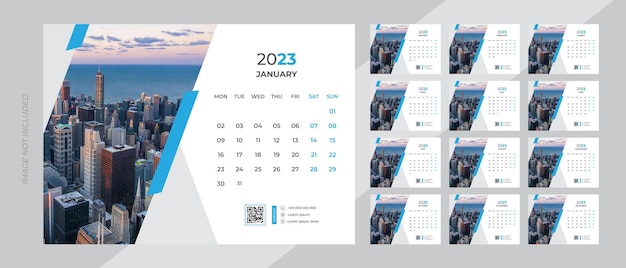 2023 Desk Calendar Template