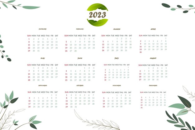 Цветочный календарь на 2023 год