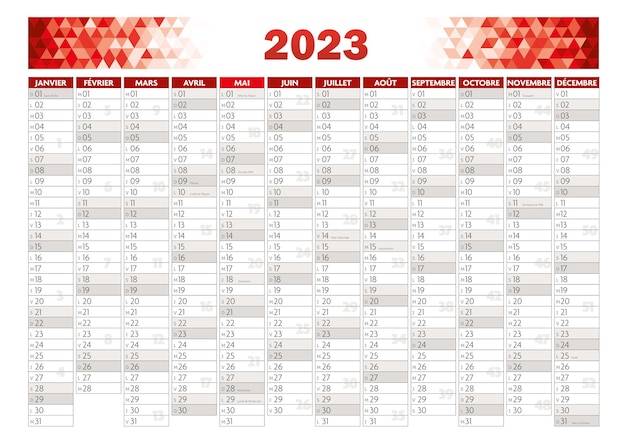 2023 franse frontkalender