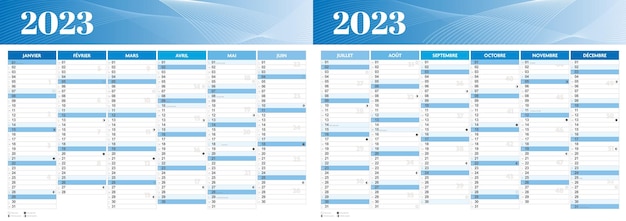 Calendario francese 2023