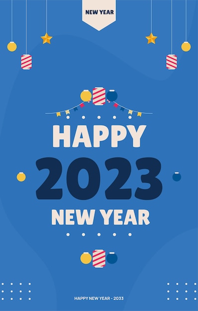 2023 Hand drawn flat new year background images hd