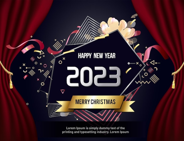 2023 felice anno nuovo 2023 sfondo