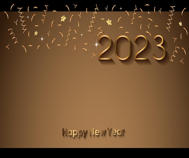 2023 happy new year фоновый баннер для ваших сезонных приглашений, праздничных плакатов