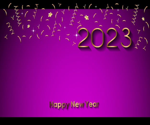 2023 Happy New Year background banner for your seasonal invitations, festive posters