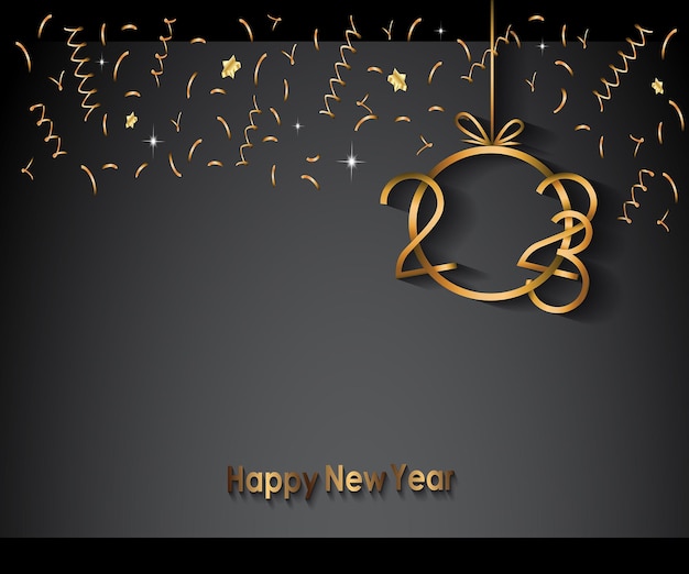 2023 Happy New Year background banner for your seasonal invitations, festive posters