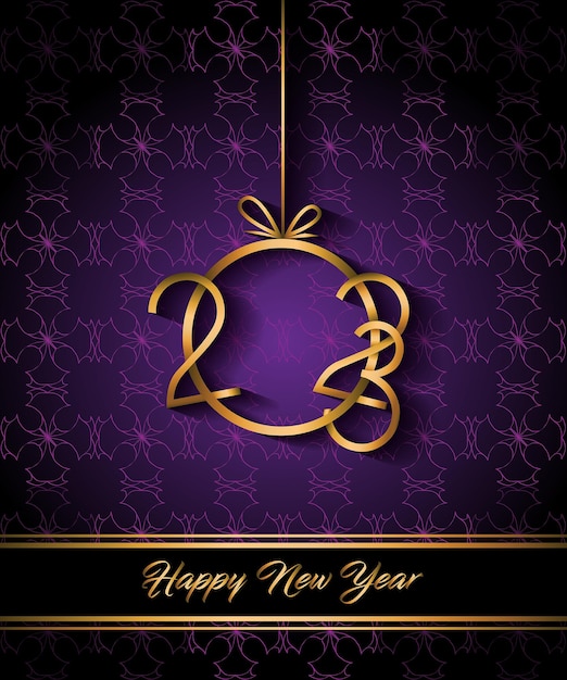 2023 Happy New Year background for your seasonal invitations, festive posters, greetings cards