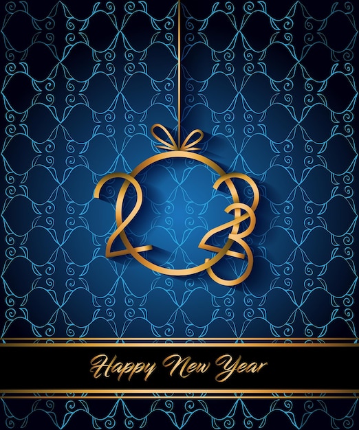 2023 Happy New Year background for your seasonal invitations, festive posters, greetings cards