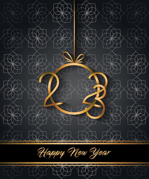 2023 Happy New Year background for your seasonal invitations, festive posters, greetings cards