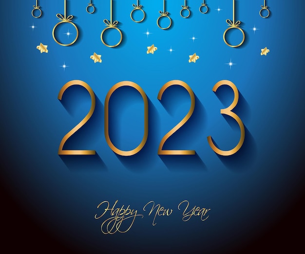 2023 Happy New Year background for your seasonal invitations, festive posters, greetings cards