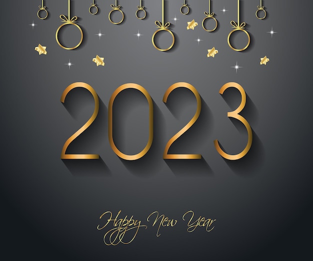 2023 Happy New Year background for your seasonal invitations, festive posters, greetings cards