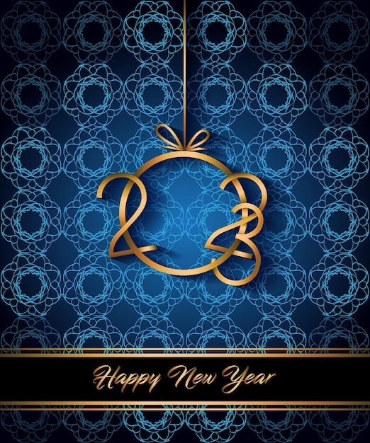 2023 Happy New Year background for your seasonal invitations, festive posters, greetings cards