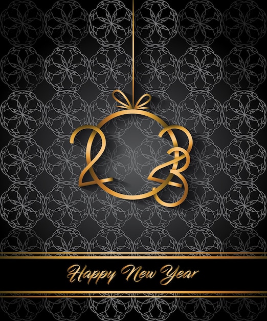 Vector 2023 happy new year background for your seasonal invitations, festive posters, greetings cards