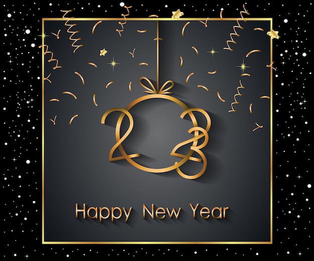2023 happy new year background for your seasonal invitations, festive posters, greetings cards
