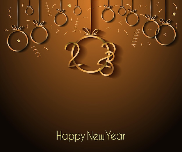 2023 happy new year background for your seasonal invitations, festive posters, greetings cards