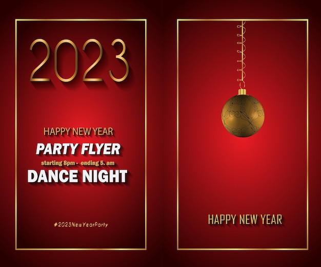 2023 Happy New Year background for your seasonal invitations, festive posters, greetings cards