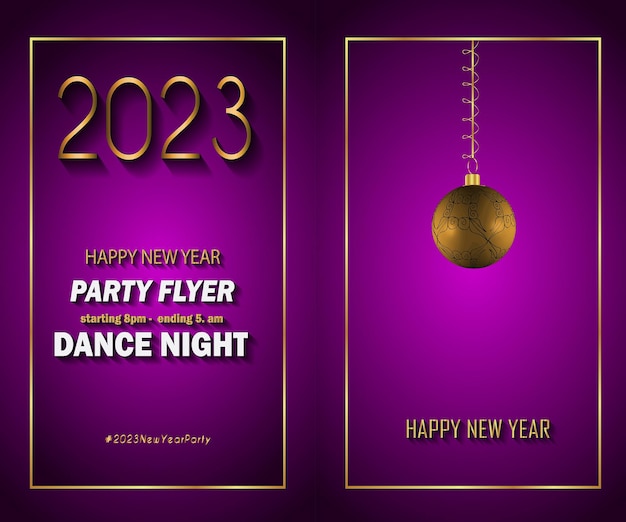 2023 Happy New Year background for your seasonal invitations, festive posters, greetings cards