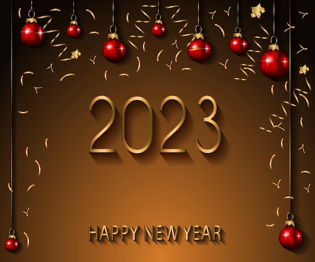 2023 Happy New Year background for your seasonal invitations, festive posters, greetings cards