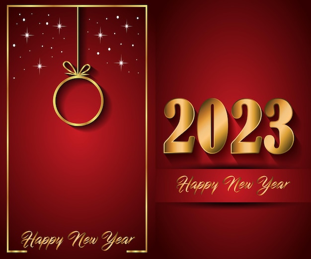 Vector 2023 happy new year background for your seasonal invitations festive posters greetings cards