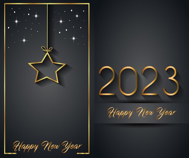 Vector 2023 happy new year background for your seasonal invitations festive posters greetings cards