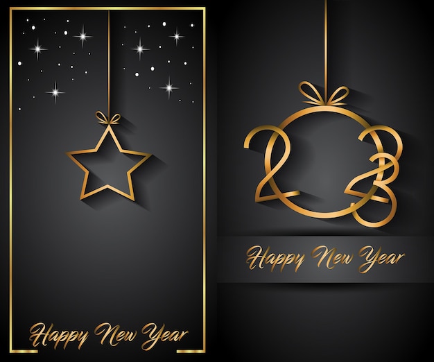 2023 Happy New Year background for your seasonal invitations, festive posters, greetings cards