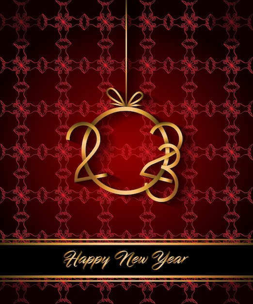 2023 Happy New Year background for your seasonal invitations, festive posters, greetings cards