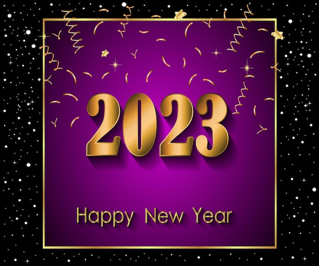 2023 Happy New Year background