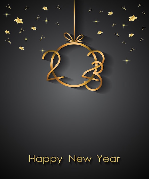 Vector 2023 happy new year background