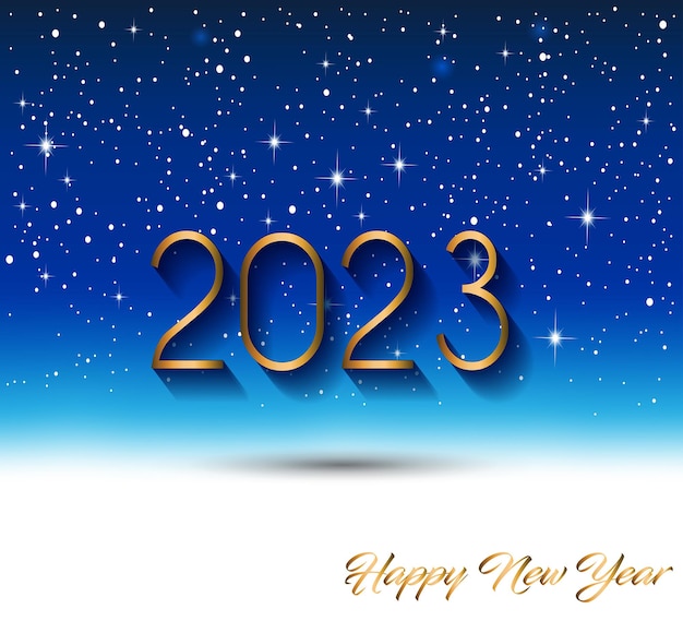 Sfondo di felice anno nuovo 2023