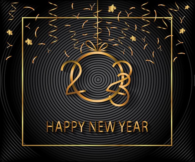 2023 Happy New Year background