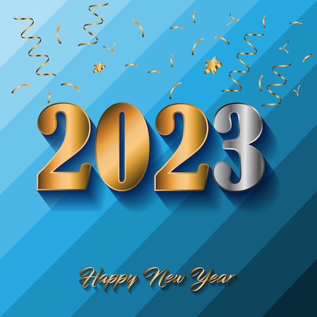 Vector 2023 happy new year background