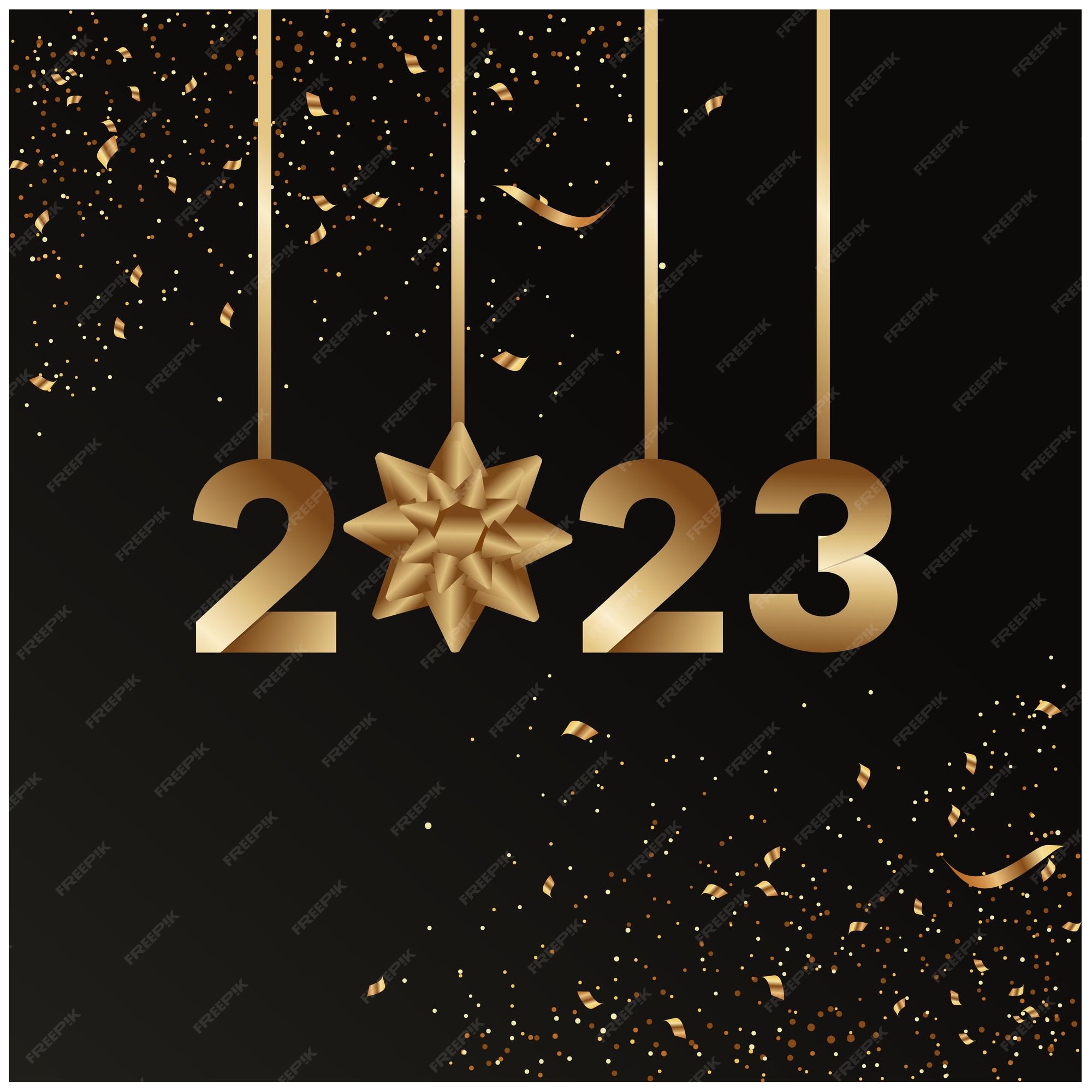 Premium Vector | 2023 happy new year banner background, 2023, new year,  background