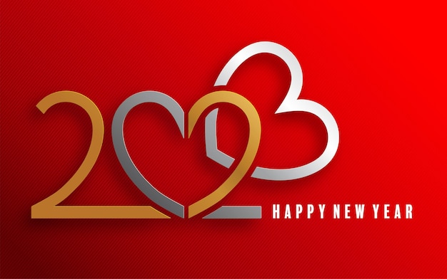 2023 Happy new year design for greeting cards or for branding banner cover