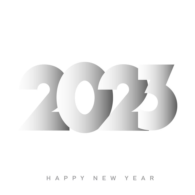 Vector 2023 happy new year and merry christmas card vector