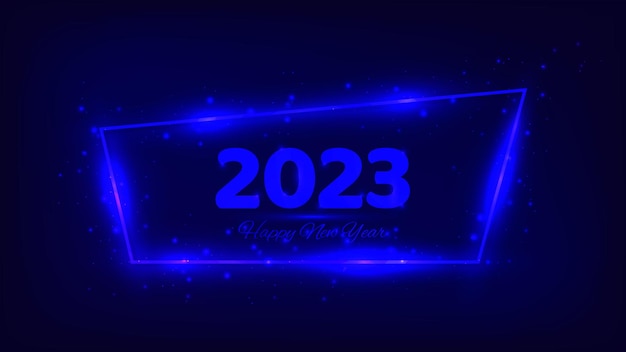 2023 с новым годом неоновый фон