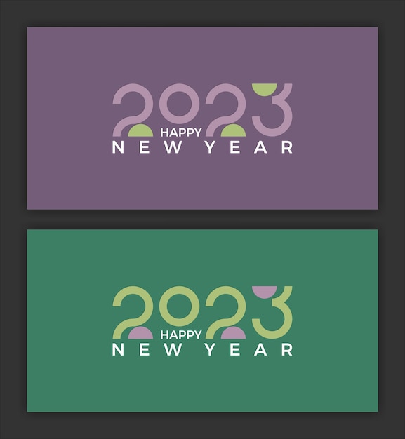 2023 새해 복 많이 받으세요 텍스트 타이포그래피 디자인