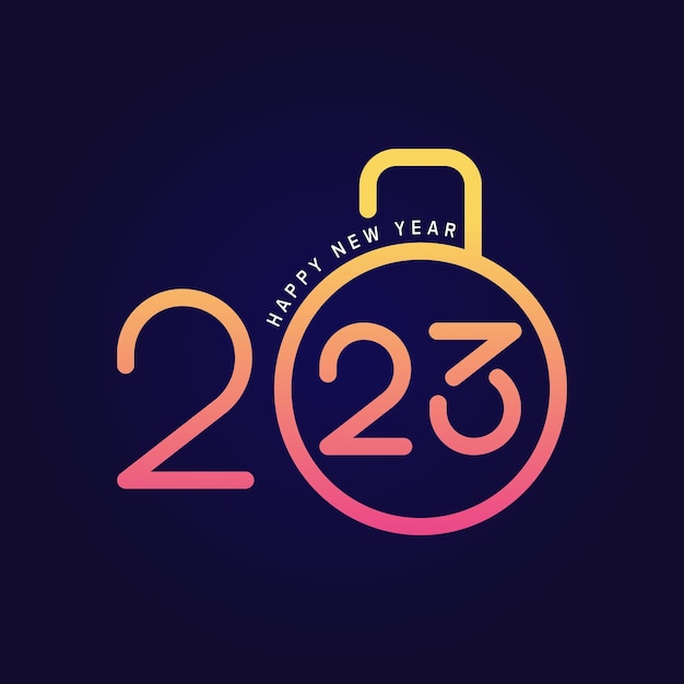 2023 Happy new year unlock design