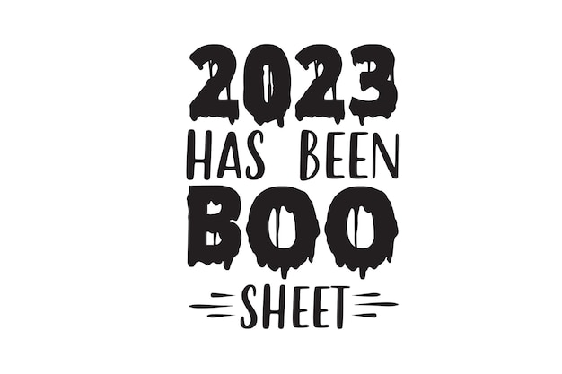 Vector 2023 has been boo sheet vector-bestand
